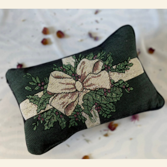 Vintage Holiday Merry Christmas in Irish Double Side Decorative Pillow | Nollaigh Mait Duit